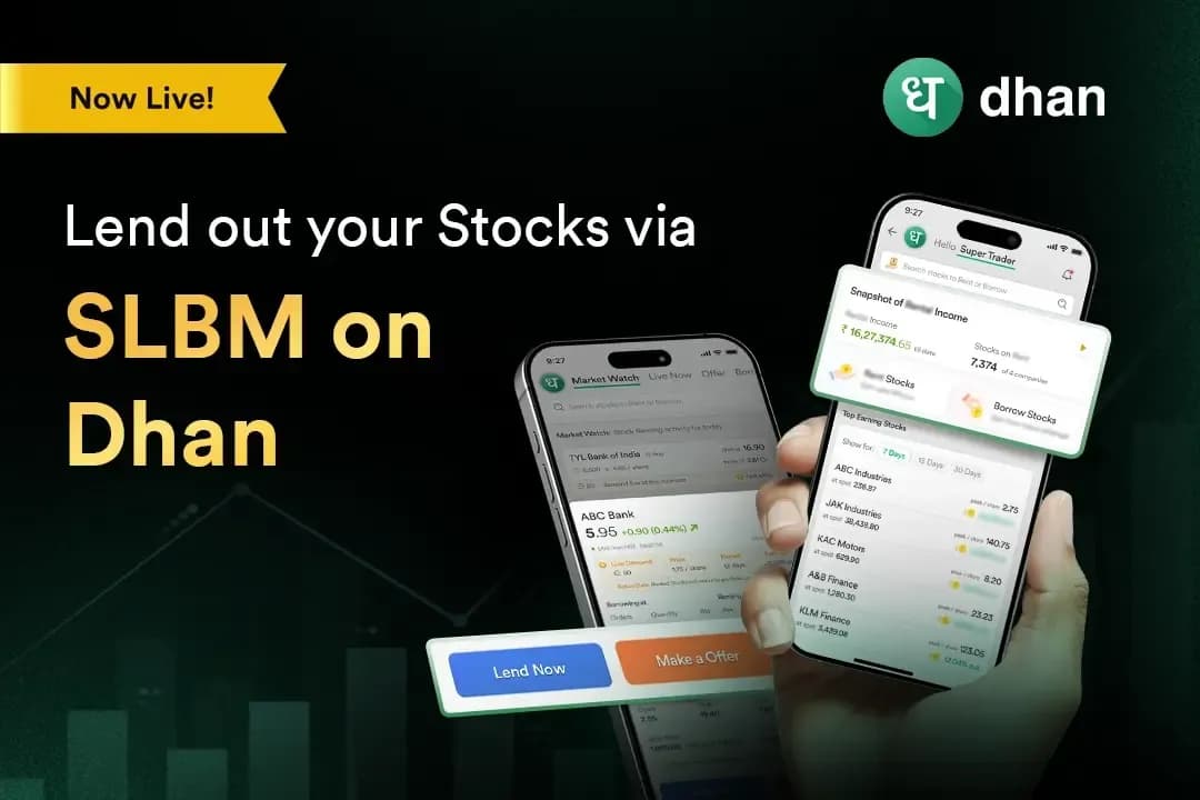 Rent Out Stocks via SLBM on Dhan
